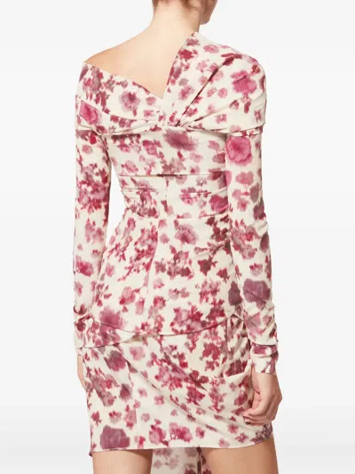 Isabel Marant Floral Knot Silk Top In Neutral