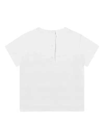 Balmain Button Logo Top In White