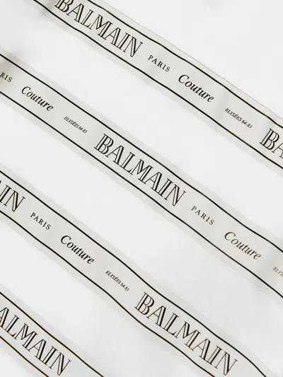 Balmain Button Logo Top In White