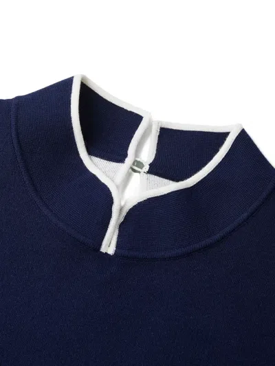 Shanghai Tang Tang Qipao Top In Blue