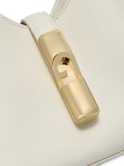 Furla Iride Borsa Mini M Panna Bianco Pelle Stampata Donna In White