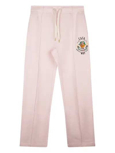 Casablanca Drawstring Track Pants In Pink