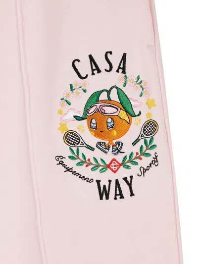 Casablanca Drawstring Track Pants In Pink