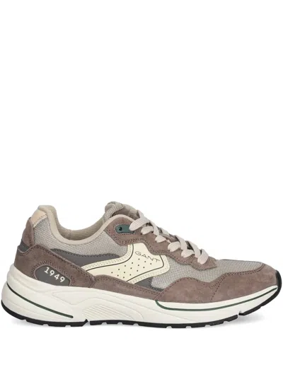 Gant 1949 Panelled Sneakers In Brown