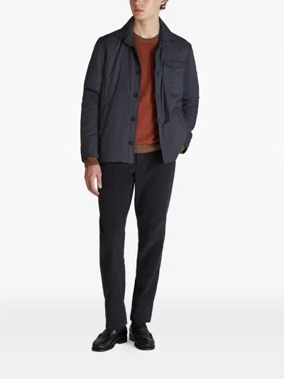Slowear Padded Overshirt In Black