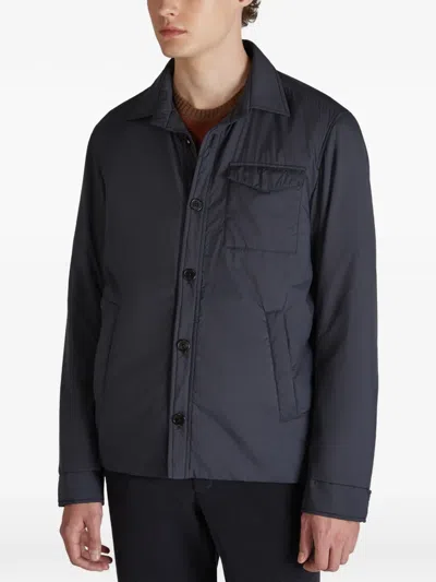 Slowear Padded Overshirt In Black