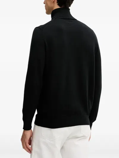 Gant Roll-neck Logo Sweater In Multi
