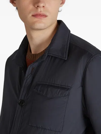 Slowear Padded Overshirt In Black