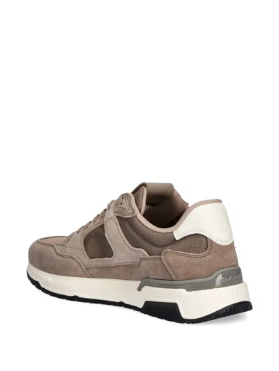 Gant Panelled Sneakers In Brown
