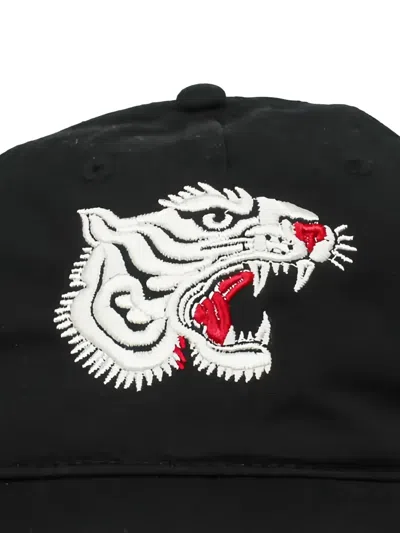 Melt Tiger-embroidered Cap Hat In Black