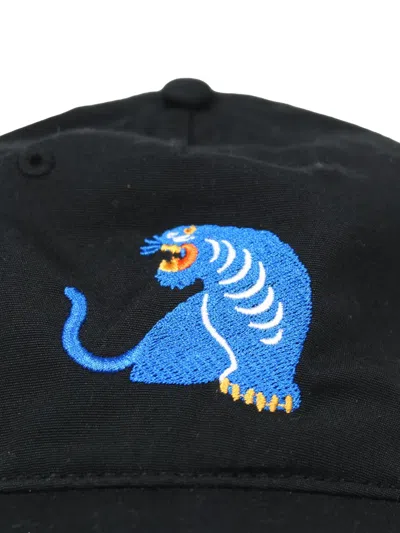 Melt Embroidery-adjustable Cap Hat In Black