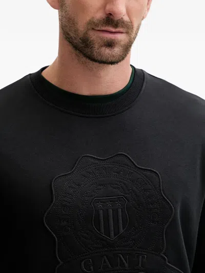 Gant Appliqué Crew-neck Sweatshirt In Multi