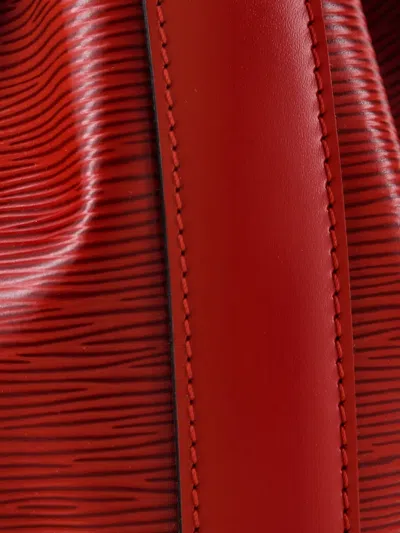 Pre-owned Louis Vuitton Vintage Sac D'epaule Handbag Epi Leather Pm Bucket Bag In Red