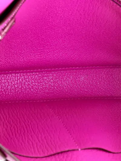 Pre-owned Hermes 1938 Chevre Mysore Clutch Bag In Pink