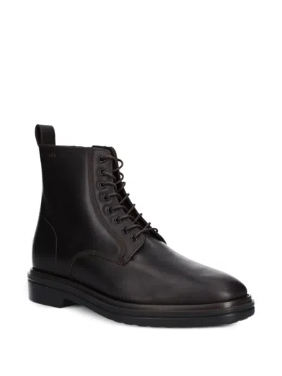 Gant Lace-up Zip Boots In Black