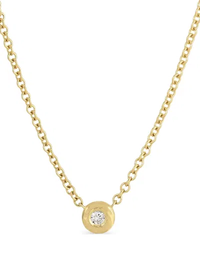 Octavia Elizabeth 18k Yellow Gold Nesting Gem Diamond Necklace In Gold