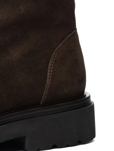 Poche Paris Herve Suede Boots In Brown