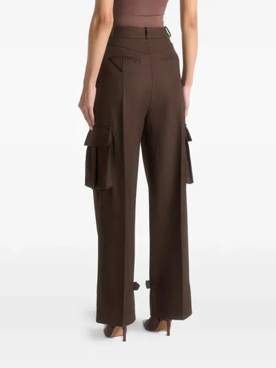 Manière De Voir Danielle Pleated Trousers In Brown