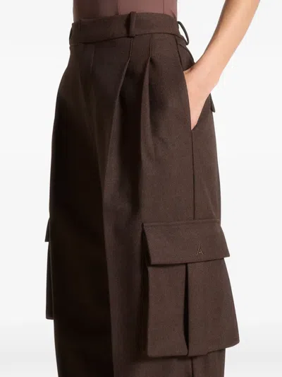 Manière De Voir Danielle Pleated Trousers In Brown