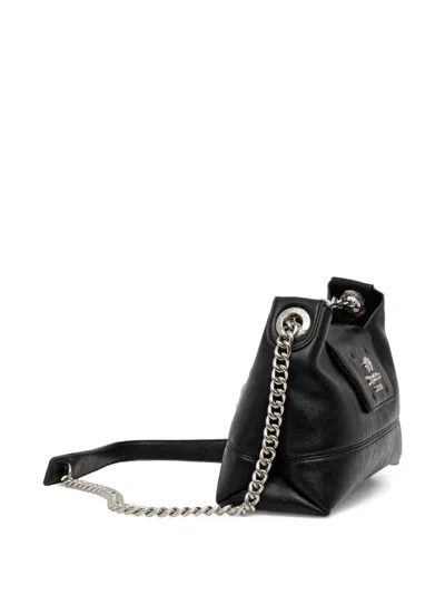 Juicy Couture Chain Logo Shoulder Bag In Black