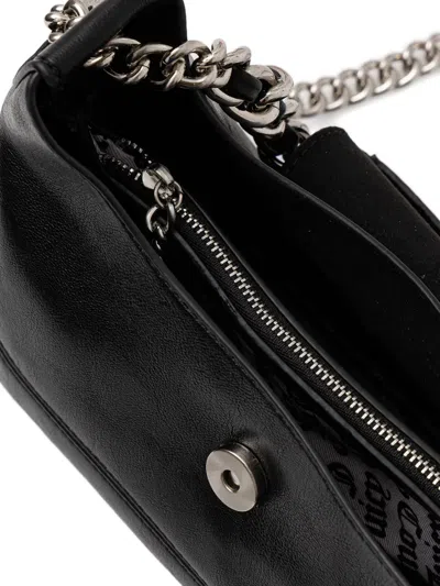 Juicy Couture Chain Logo Shoulder Bag In Black