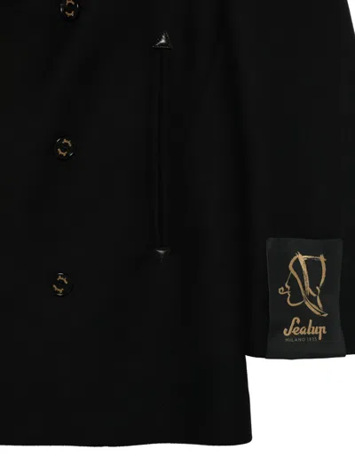 Sealup Double-breasted Coat In Multi