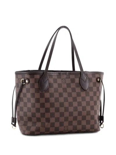 Pre-owned Louis Vuitton Neverfull Damier Pm Tote Bag In Brown