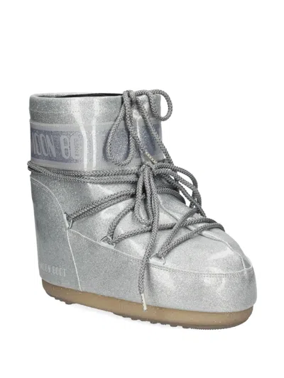 Moon Boot Mb Icon Low Glitter In Animal Print
