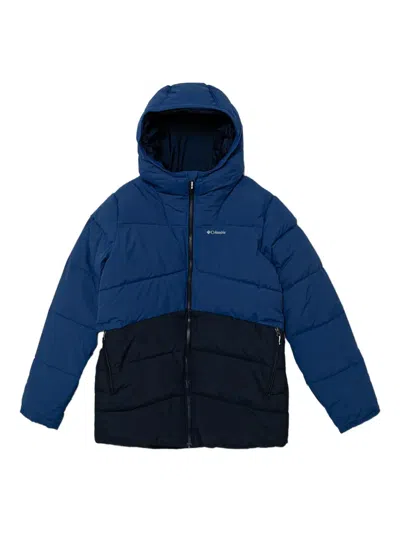 Columbia Arctic Blast Ii Hooded Colour-block Ski Jacket In Blue