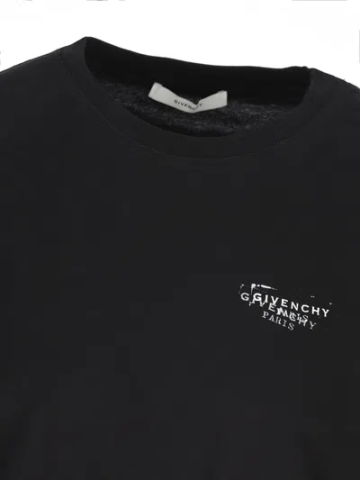 Givenchy Logoo-print T-shirt In Black