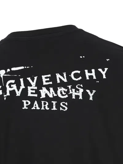 Givenchy Logoo-print T-shirt In Black