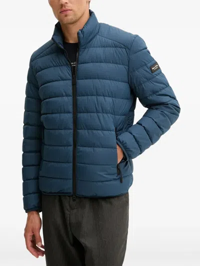 Marc O'polo Quilted Jacket In Blue