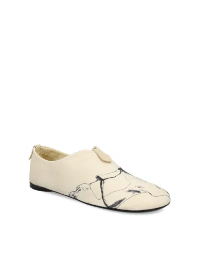 Loro Piana Floaty Graphic-print Loafers In Animal Print