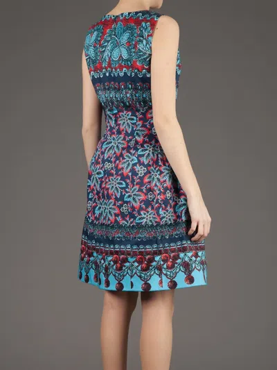 Linda Farrow Printed Lantern Dress In Multi