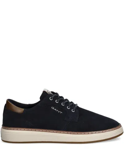 Gant Lace-up Panelled Sneakers In Blue