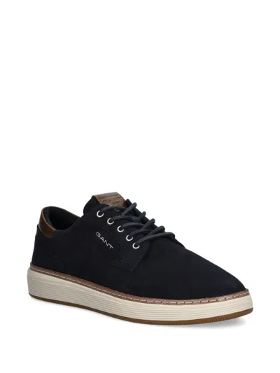 Gant Lace-up Panelled Sneakers In Blue