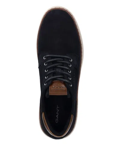 Gant Lace-up Panelled Sneakers In Blue