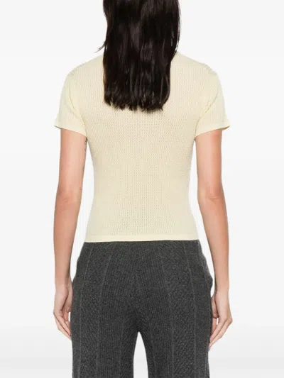 Guest In Residence Shrunken-effect Polo Top In Brown