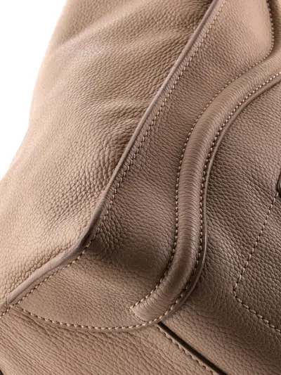 Pre-owned Celine Luggage Bag Grainy Leather Mini Tote Bag In Neutral