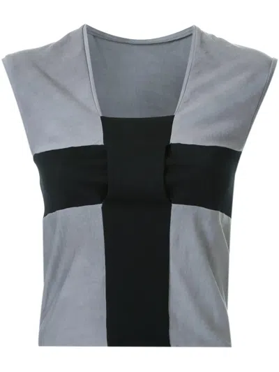 交叉细节无袖上衣