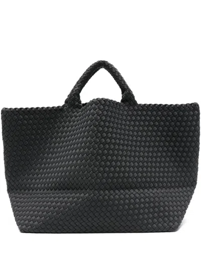 Naghedi Large St. Barths Woven Tote Bag In Black