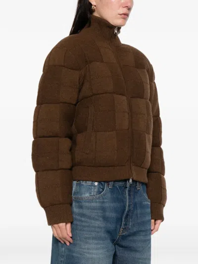 Guest In Residence Quilted Puffer Jacket In Brown
