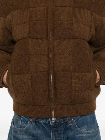 Guest In Residence Quilted Puffer Jacket In Brown