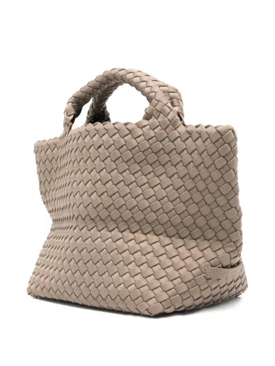 Naghedi Small St. Barths Woven Tote Bag In Gray