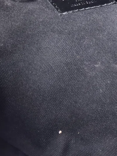 Pre-owned Louis Vuitton Discovery Bumbag Monogram Shadow Leather Pm Belt Bag In Black