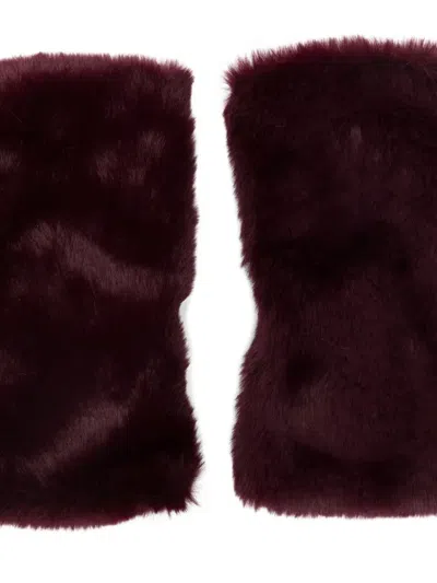 Alpo Fingerless Gloves In Red