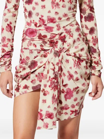 Isabel Marant X Ovia Floral Knot Skirt In Neutral