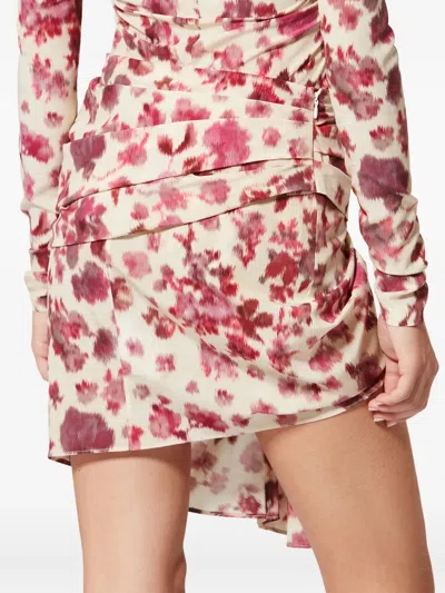 Isabel Marant X Ovia Floral Knot Skirt In Neutral