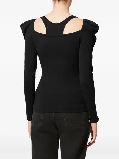 Isabel Marant X Sielle Puff Sleeve Pullover In Black