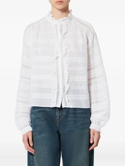 Isabel Marant Étoile Peline Ruffled Shirt In White
